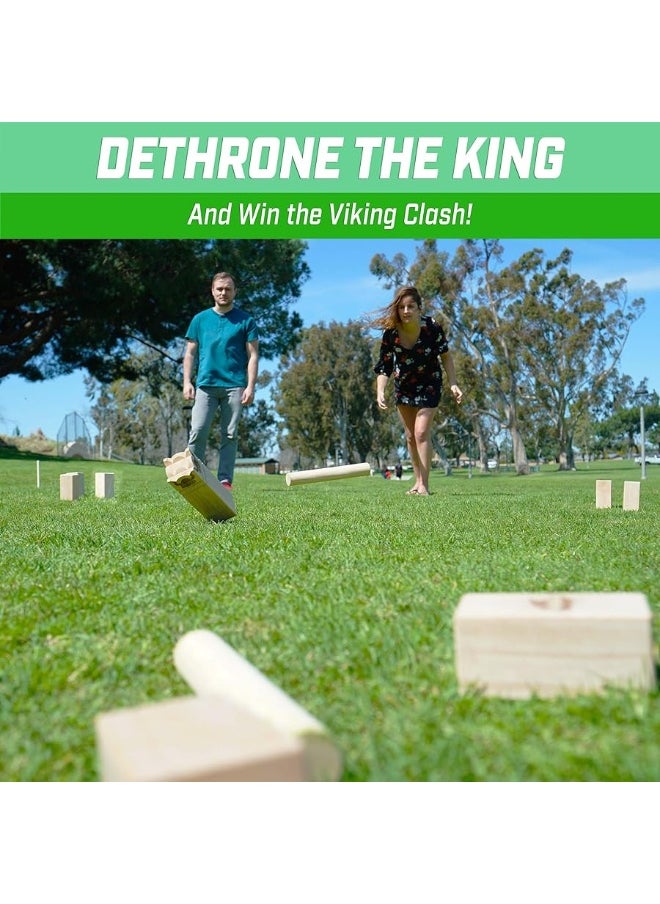 GoSports - GoSports Kubb Viking Clash Toss Game Set for Kids & Adults - Image 1