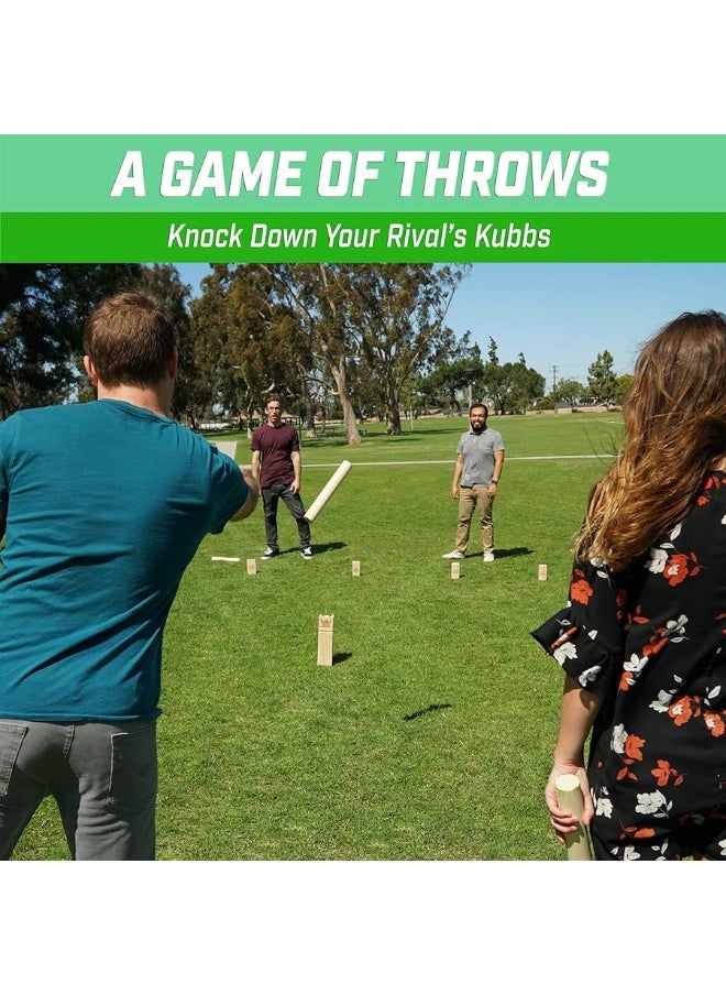 GoSports - GoSports Kubb Viking Clash Toss Game Set for Kids & Adults - Image 1