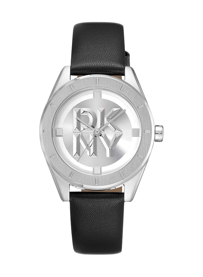 DKNY ديكني تشامبرز ميدي DK1L016L0015 - جلد إناث كوارتز 3 عقارب - Image 1