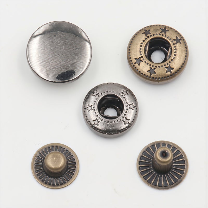 Mini Lightweight 10mm Antique Copper Snap Buttons Portable Travel Repair Kit Part - Image 3