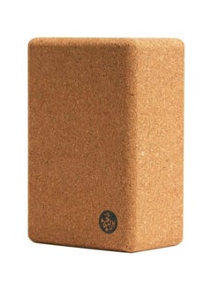 Manduka Cork Block Natural 4 Inch  - Image 1