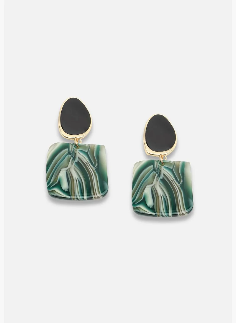 SOHI Gold Plated Party Designer Drop Earring For Women