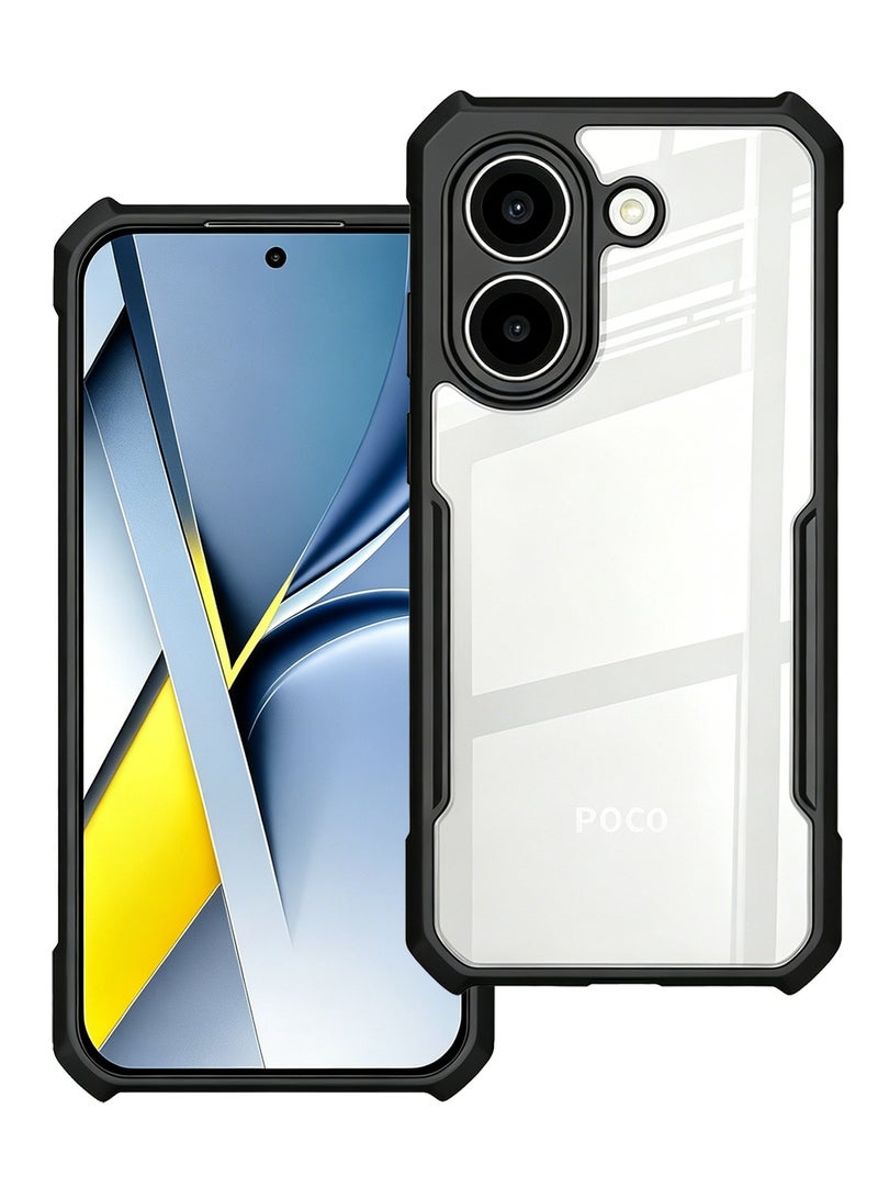 XUNDD for Xiaomi POCO X8 Pro Case, Camera Lens Protection Back Cover, TPU+PC Shockproof Bumper Mobile Phone Case, Anti-Yellowing Slim Fit Protective Casing - Image 1