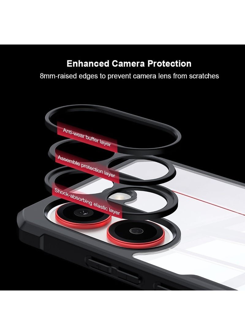XUNDD for Xiaomi POCO X8 Pro Case, Camera Lens Protection Back Cover, TPU+PC Shockproof Bumper Mobile Phone Case, Anti-Yellowing Slim Fit Protective Casing - Image 3