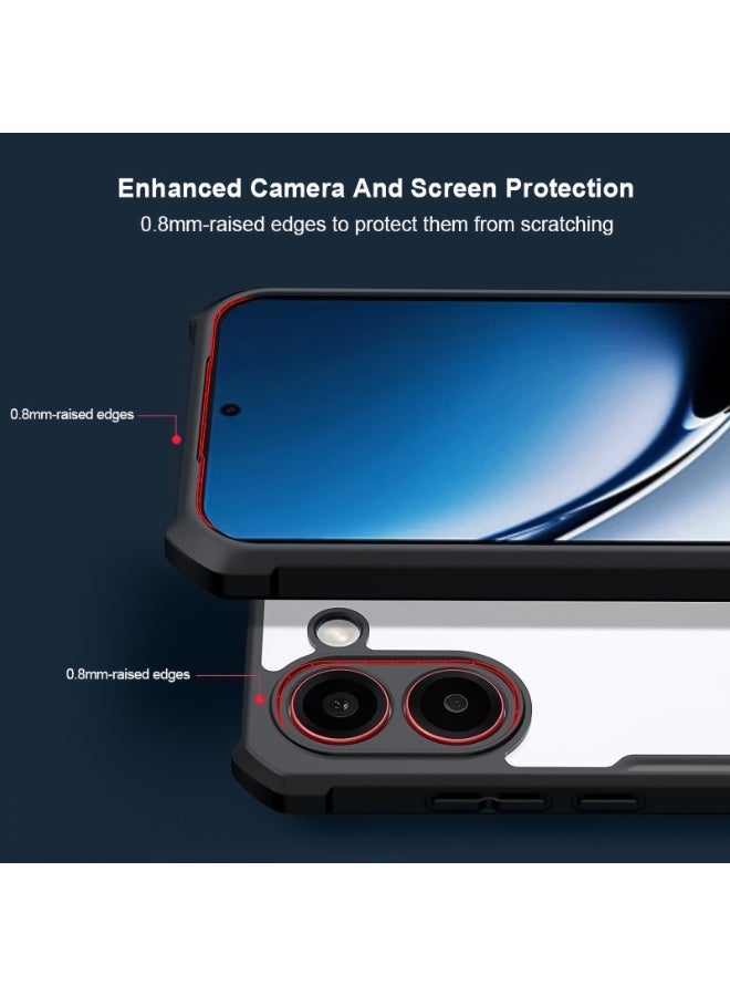 XUNDD for Xiaomi POCO X8 Pro Case, Camera Lens Protection Back Cover, TPU+PC Shockproof Bumper Mobile Phone Case, Anti-Yellowing Slim Fit Protective Casing - Image 2