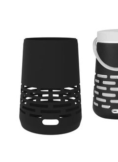 Geekria Geekria Silicone Case for Bose SoundLink Revolve+ Waterproof Portable Wireless Bluetooth Speaker, SoundLink Revolve+ Silicone Case Cover with Keychain, Protective Case, Wearable Lightweight (Black)  - Image 1