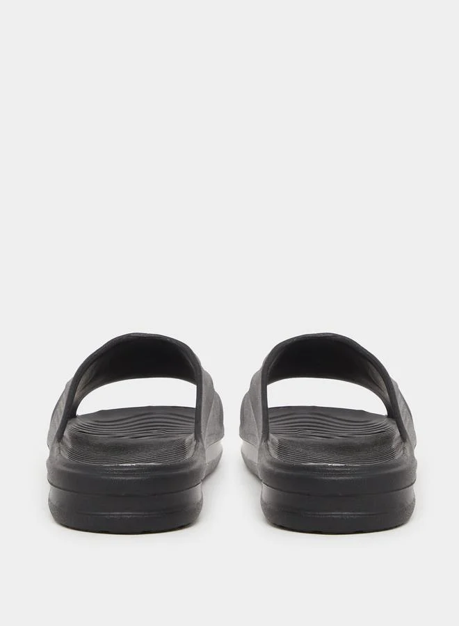Styli Styli Abstract Textured Open Toe Slip-On Slides