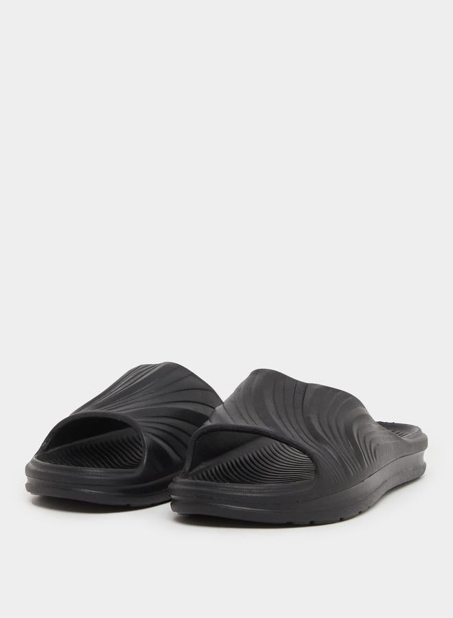 Styli Styli Abstract Textured Open Toe Slip-On Slides  - Image 2