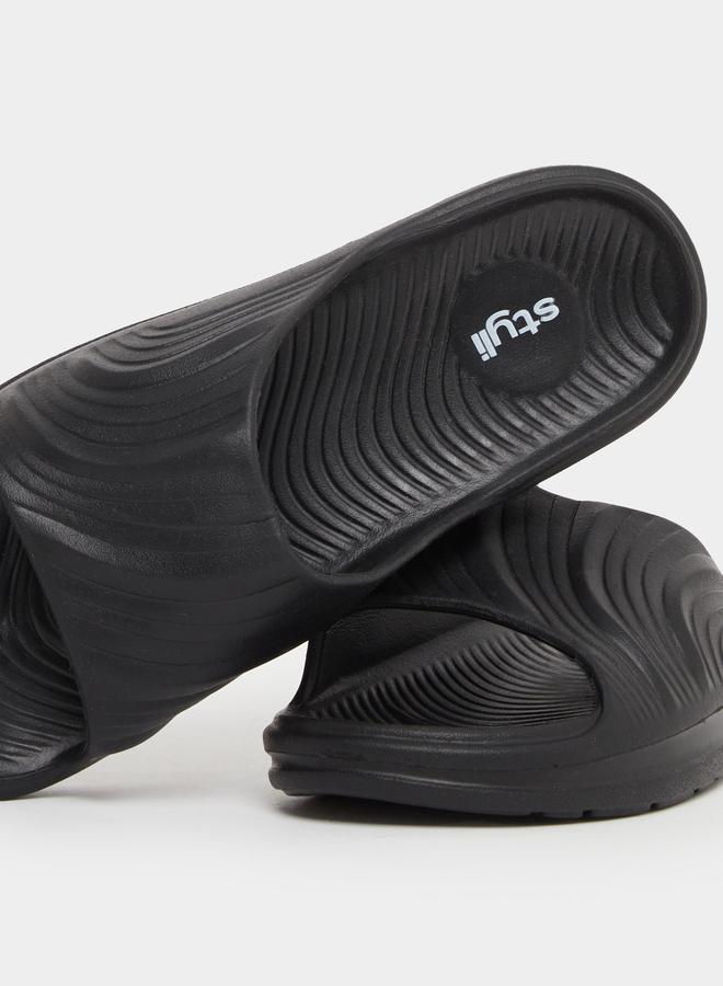 Styli Styli Abstract Textured Open Toe Slip-On Slides  - Image 3