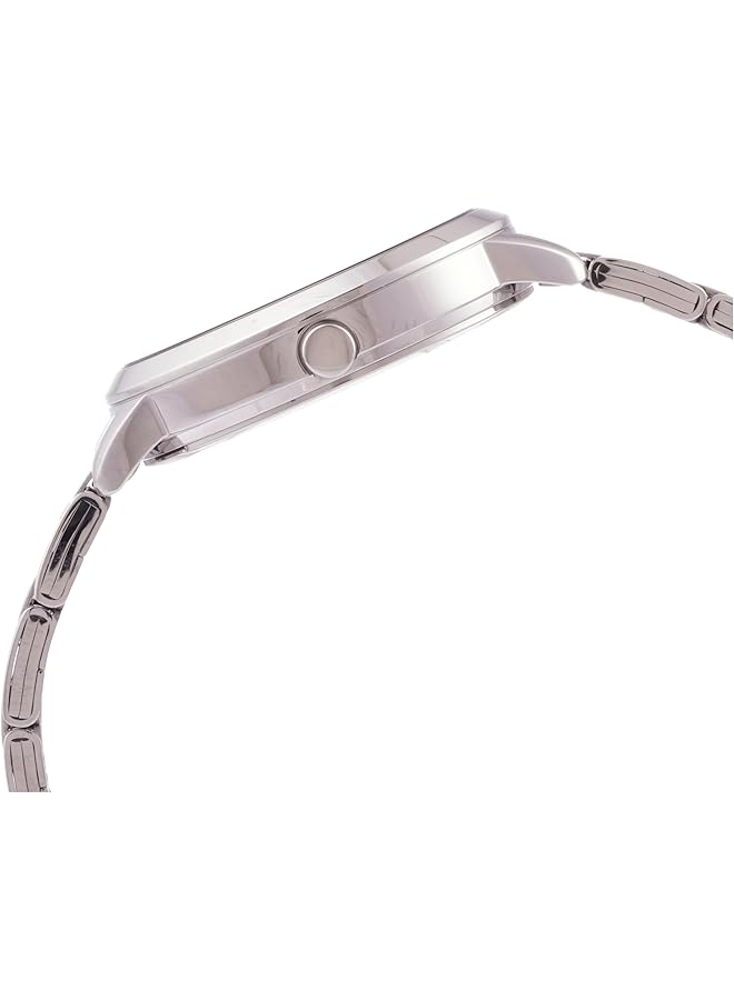 لوراس ساعة كوارتز تناظرية من الفولاذ المقاوم للصدأ بمينا أزرق داكن للنساء RG293SX9 - Image 3