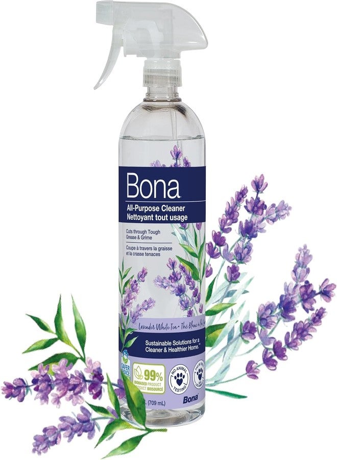 Bona All-Purpose Cleaner - Lavender White Tea Scent - 24 fl oz - Household Cleaner Cuts Through Tough Grease & Grime - Safe for Household Surfaces - Image 1