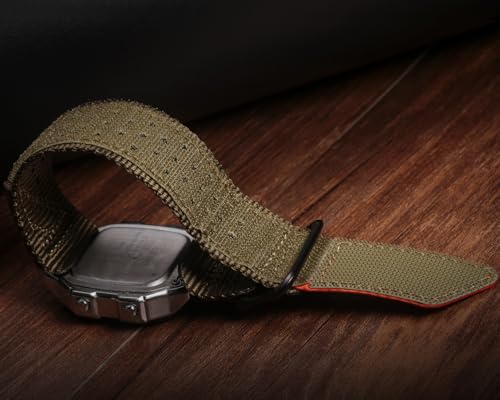 DAVILANE 18mm Watch Band Strap for Casio AE-1000W AE-1200 AE-1300 AEQ-110W AQ-S800W MRW-200H MRW-S300 SGW-300H SGW-400H W-216H W-218H W-735H, Super Rugged Nylon Sports Strap - Image 3