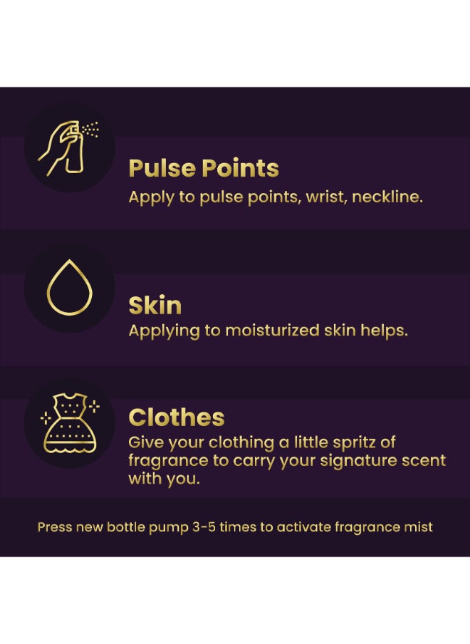 Aoura London - Collection Set Womens Body Mist Gift Set With Midnight Passion Love Rush Pretty Woman And Paradise Bliss Fragrance Spray Set (4X60Ml) - Image 1