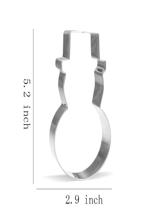 Keewah 5.2 inch Snowman Cookie Cutter - Stainless Steel - Image 2