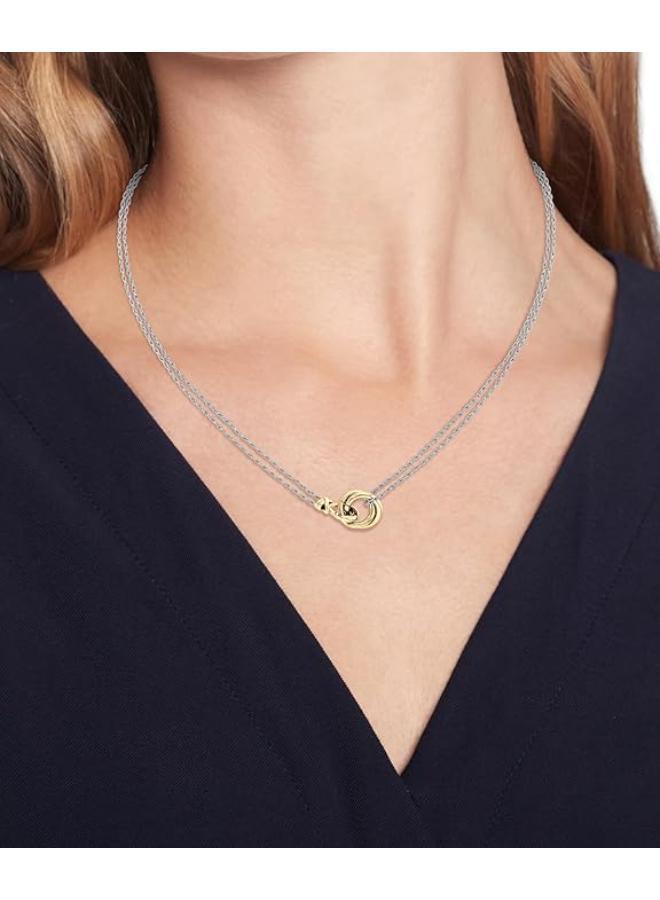 TOMMY HILFIGER Doble Chain Necklace with a Nautical Knot - Image 2