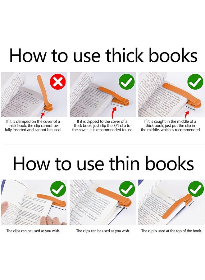 3Pcs Smart Bookmark, Silicone Book Mark, Book Accessories for Reading Lovers, Follow page bookmark, Automatic recording page reading tool - Image 4