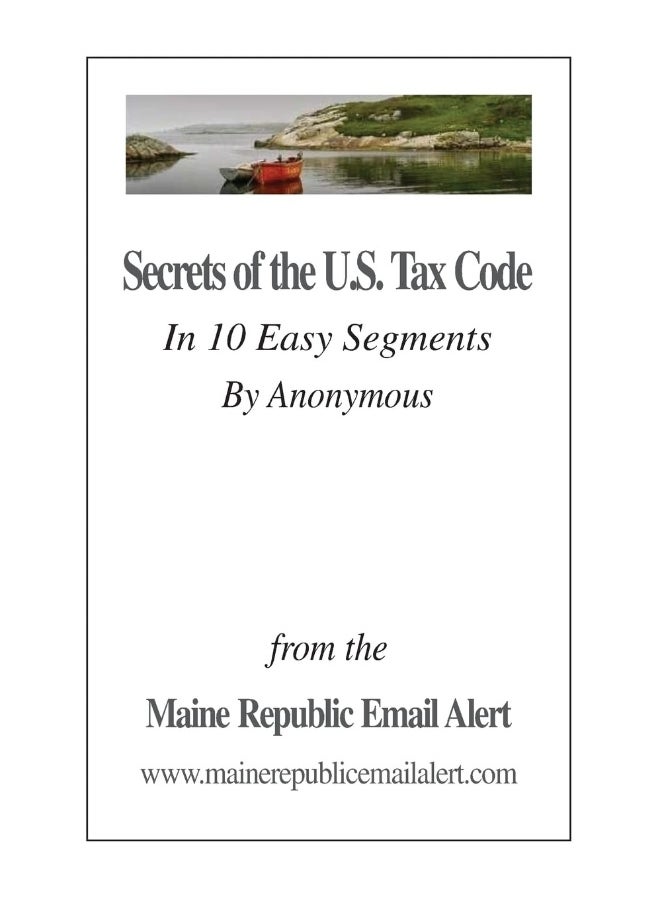 null - CREATESPACE Secrets Of The U.S. Tax Code: In 10 Easy Segments by Anonymous - Image 1