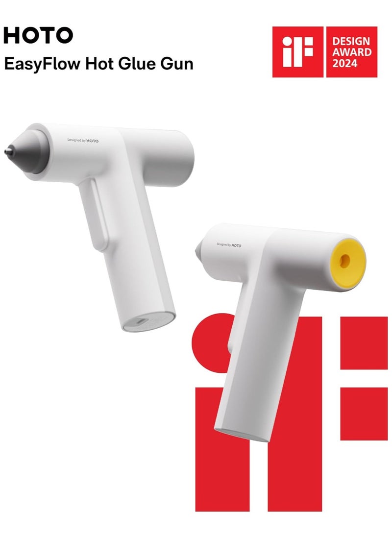 HOTO HOTO Cordless Hot Glue Gun, 10 Glue Sticks, 30S Heating Fast, USB Rechargeable Melt Glue Gun, Lithium Glue Gun Tools, Smart-Power-Off Glue Gun, Perfect for Crafts, DIY Arts, Quick Home Repairs  - Image 3