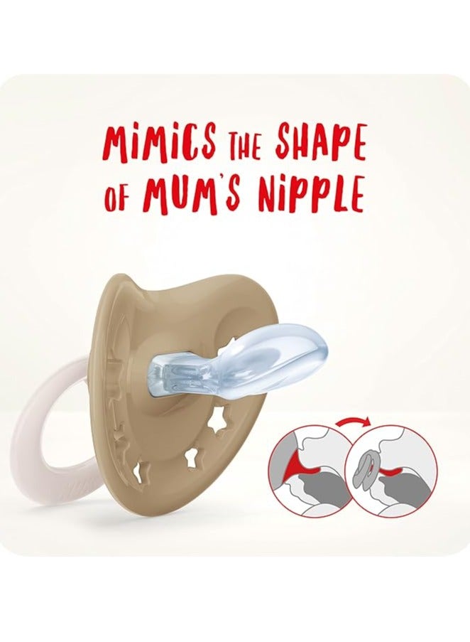 نوك لهّايات NUK | 2 عبوة لهّايات | حلمة قلوب | لهّايات سيليكون خالية من مادة BPA | لهّايات مضادة للتفلطح | لعبة تسنين الأطفال - Image 4