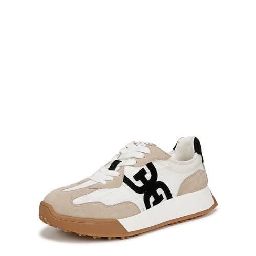 Sam Edelman Langley Sneaker White/Tan/Black 8 Medium - Image 1