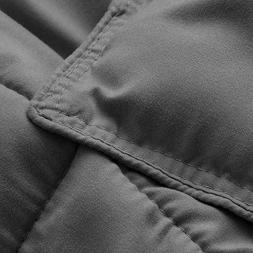 Homespun Soft Microfibre Comforter Blanket Lightweight Reversible Quilt Duvet All Weather, Double Bed, Dark Grey Color - Image 3