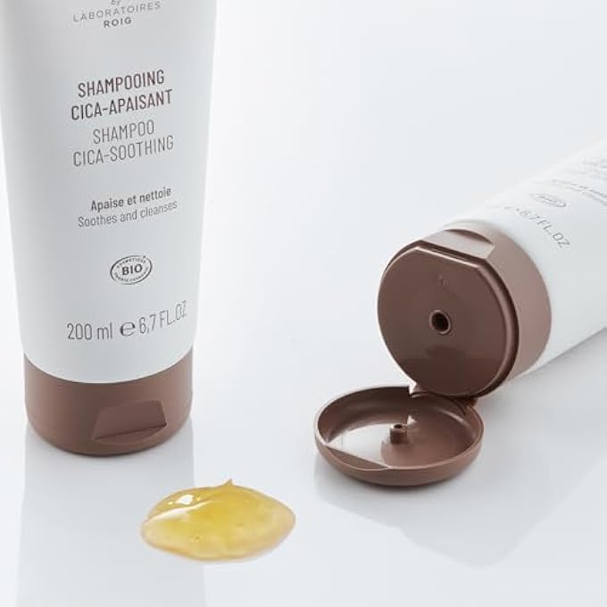 SRNIBIO CENTELLA ASIATICA SHAMPOO - PROFESSIONAL HAIR CARE CERTIFIED ORGANIC VEGAN AND FAIR - SOOTHES AND CLEANSES - SHAMPOO FOR ULTRA SENSITIVE HAIR - 200 ML - Image 3