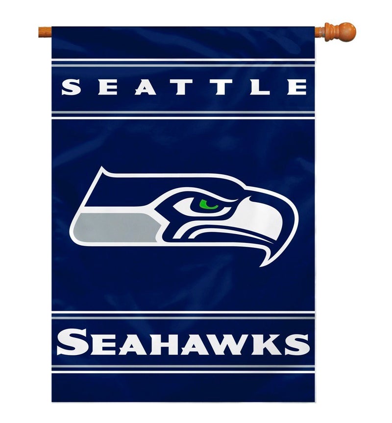 Fremont Die NFL Seattle Seahawks 2-Sided House Flag, 28" x 40", 28" x 40", Team Colors - Image 2