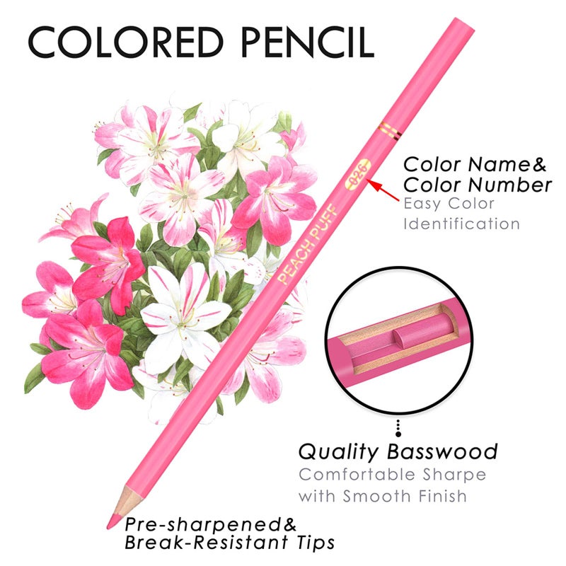 ZZWUAPT Skin Tone Colored Pencils,Oil Based Wooden Colored Pencil Set for Adults Coloring Books Drawing Sketching Art Supplies 24 Color - Image 4