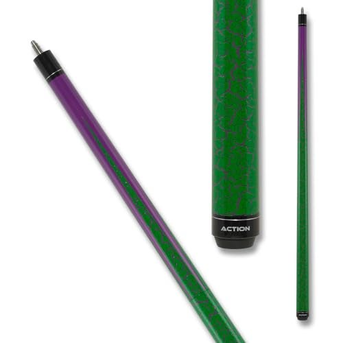 Action ACTBKH03 Chaos Heavy Break Cue Hardrock Maple Billiard Pool Stick Purple Green 25oz - Image 3