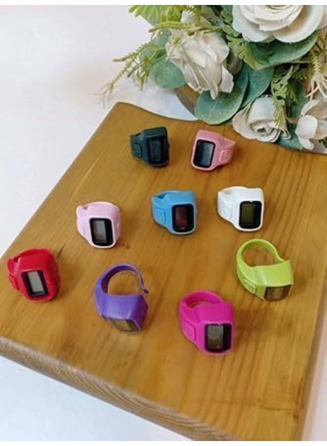 عداد التسبيح أو خاتم التسبيح خاتم التسبيح – رفيقك الدائم للذكر في رمضان والأيام المباركة متعدد الألوان 3 قطع - Image 4