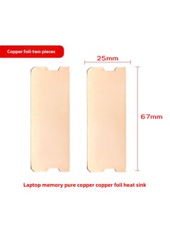Copper Memory Heatsink for Gaming Laptop DDR4/5 Copper foil NB01(0.1mm thick -2 pieces)