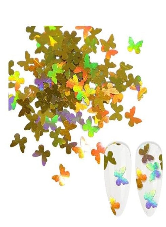LOBE MIRACLE Holographic Butterfly Nail Art Glitter Sequins, 12 Colors, 3D Laser Flakes for Acrylic Nails, DIY Decorations Nail Accesories for Women - Image 2