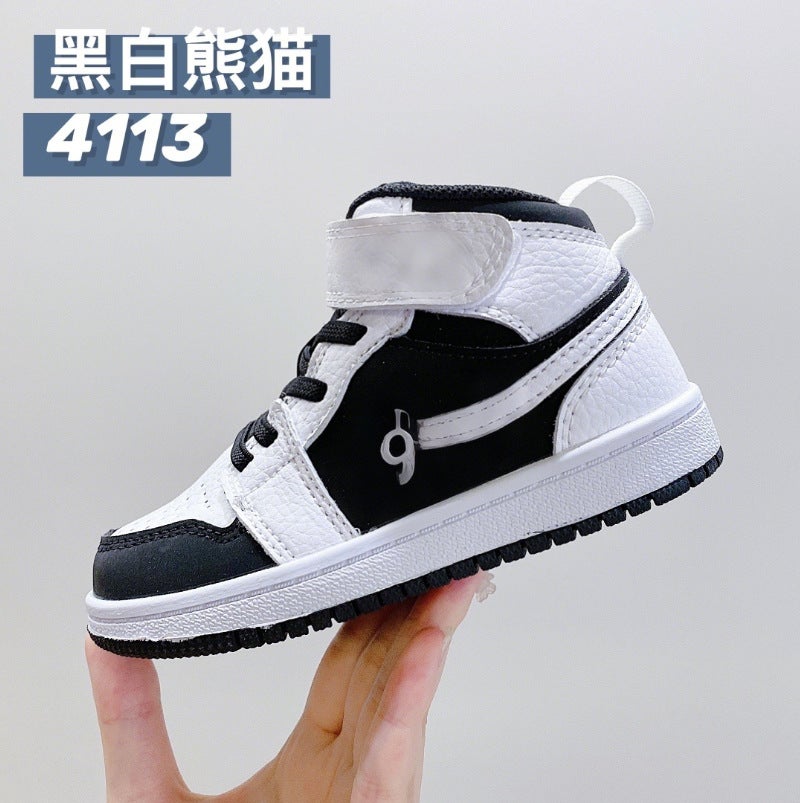 أحذية الأطفال بوتيان Aj1 أحذية الأطفال بخطاف وحلقة للأولاد والبنات جو 1 أحذية كرة السلة للأطفال جيل من الشعر - Image 3