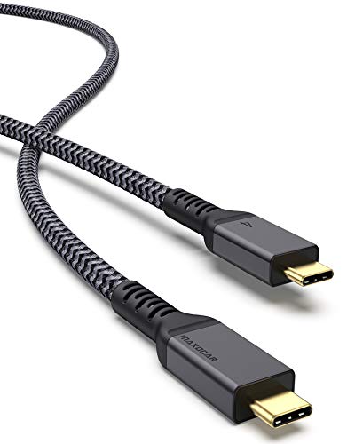 Maxonar [6.6Ft] Thunderbolt 4 Cable with 40Gbps Data Sync/240W Charging and 8K/5K@60Hz for Thunderbolt 4/3, USB4, and USB C Devices - Image 1