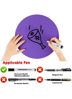 KLOLKUTTA Dry Erase Dots Circles Colorful Circles Whiteboard Marker Removable Vinyl Dot Stickers For School Classroom Teachers Students Table & Desk 10 Colors 11.02 Inches (20 Pack)  - Image 4
