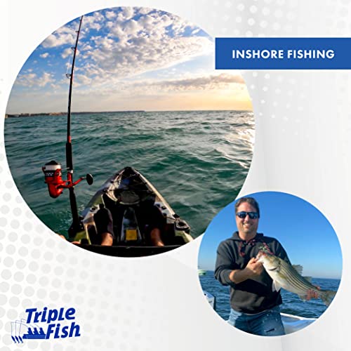 Triple Fish Monofilament Leader, 50 lb / 22.7 kg Test, .028 in / 0.70 mm Dia, Camo, 50 yd / 46 m - Image 2