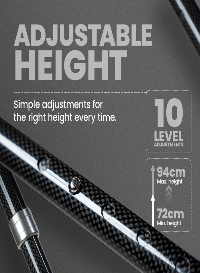 AGEasy Antara AGEasy Carbon Fiber Walking Stick | Walking Stick for Old People | Walk Stick for Men & Women with Adjustable Height | Lightweight Support Stick | Premium Carbon Walking Cane for Seniors - Image 3