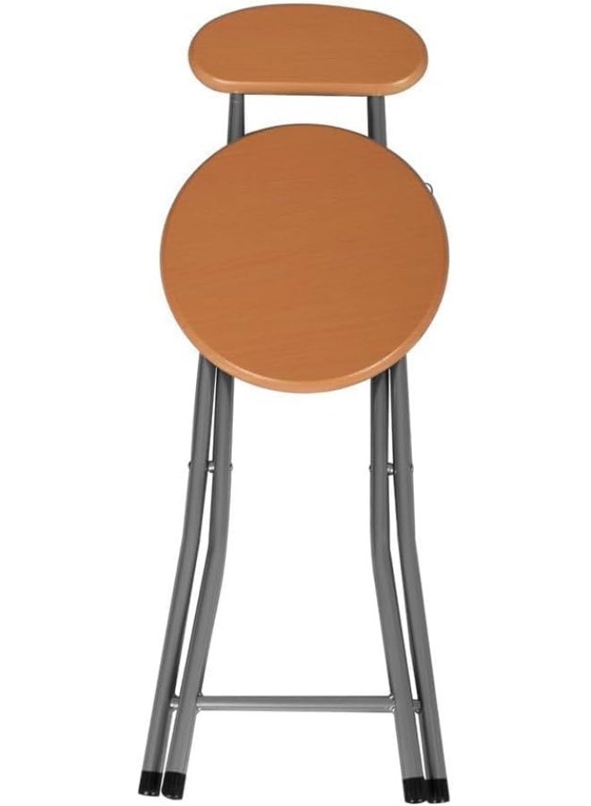 MOMENT كرسي قابل للطي صغير محمول، مقعد قابل للطي مع مسند ظهر، حامل أنبوب فولاذي 330 رطل، مريح للاستخدام في المنزل للصيد، المشي، البستنة، السفر، والشواء - Image 5