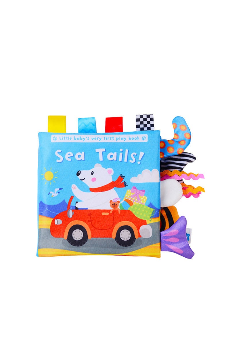 01 New 3D Visual Tail Cloth Book Baby Tear Resistant Biteable Cognitive Tool Interactive Parent-Chil