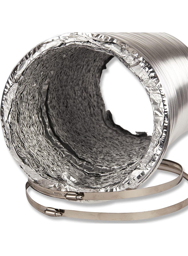 ماكس سترينث مجاري هواء مرنة من الألومنيوم للتهوية والزراعة المائية (350 مم × 10 م (14 بوصة) - Image 5