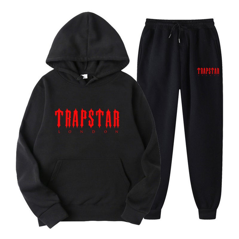 Trapstar Trendy Brand New Men'S And Women'S Hoodie Suit Fleece-Lined Sweatshirt Leisure Sports Two-Piece Set Couple Suit - Image 2