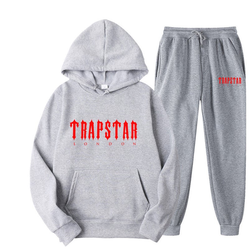 Trapstar Trendy Brand New Men'S And Women'S Hoodie Suit Fleece-Lined Sweatshirt Leisure Sports Two-Piece Set Couple Suit - Image 4