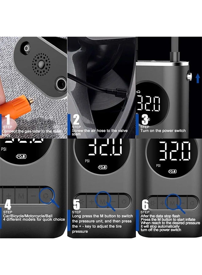 Car Air Pump and Blower (Wireless) 50 Watt / CZK-3668 - Image 3