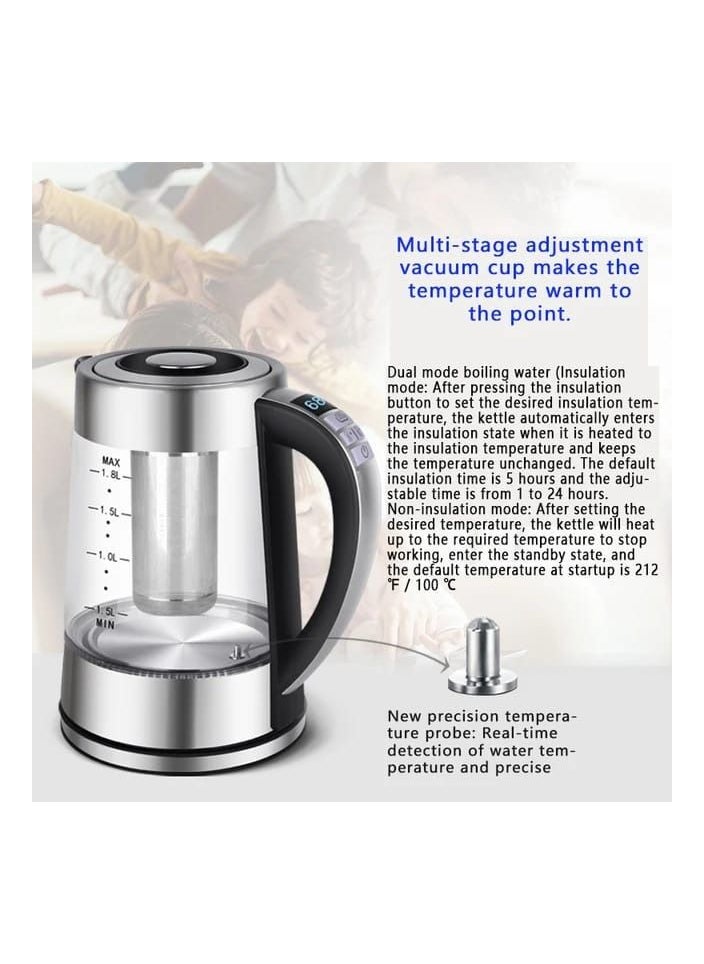 Multi-temperature electric kettle with filter
