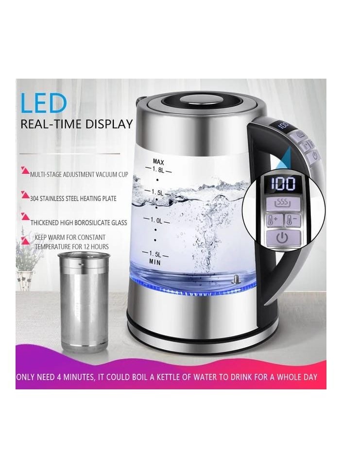 Multi-temperature electric kettle with filter