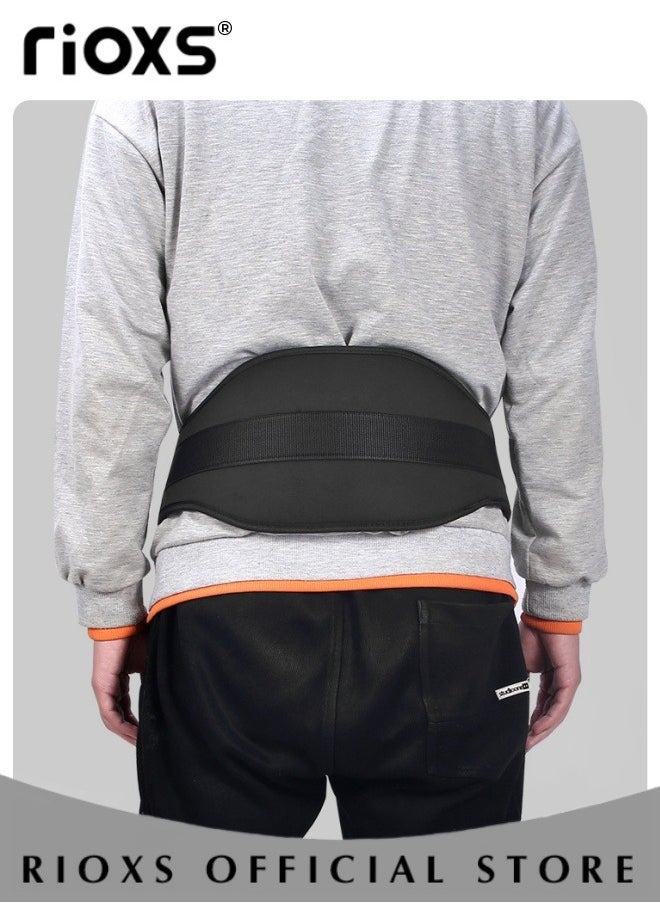 RIOXS - Fitness Waist Belt With Chains,Exercise Belt For Pull-ups Training,Back Belt Support Waist Trimmer Belt For Weightlifting Bodybuilding,Heavy Duty Lifting Belt Training Belt Sports Squat Belt For Men Women - Image 1