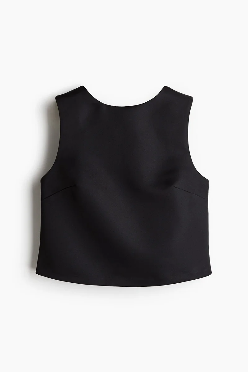 اتش اند ام Bow-Detail Deep-Back Top