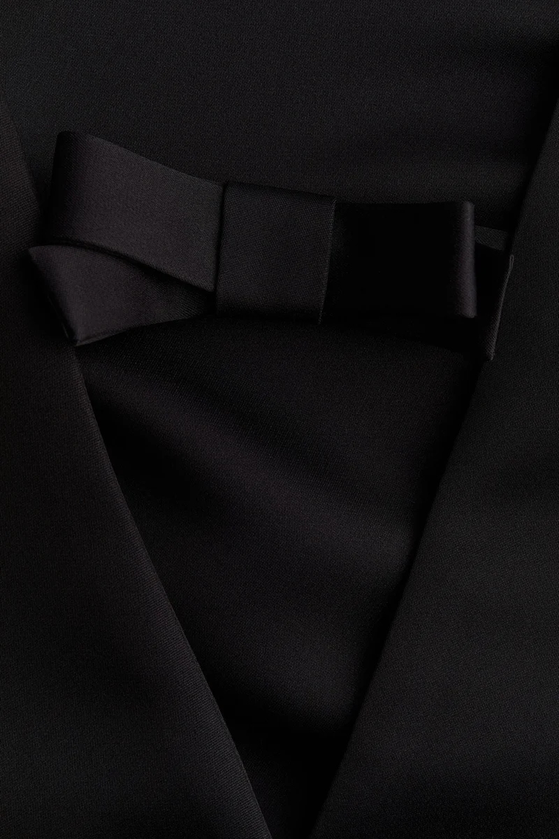 اتش اند ام Bow-Detail Deep-Back Top