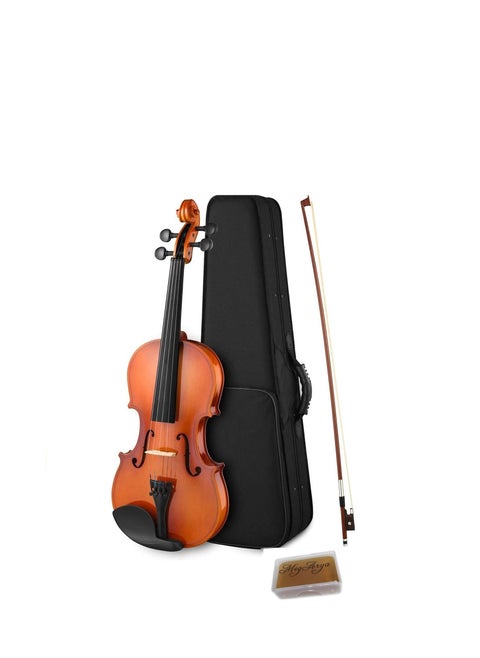Acoustic Violin Size 3/4 Set With Hard Case, Bow, and Rosin for Beginner