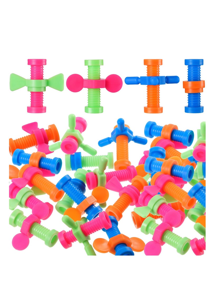 Fidget Small Finger Toy Pencil Topper Plastic Pencil Colorful Fidget Flipper Pencil Top Fidgets Assorted Fidget Tool Spinner for Anxiety Release (36 Pieces) - Image 1